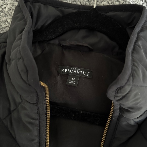 J. Crew | EUC Mercantile Quilted Puffer Vest in Black Size Medium - Picture 8 of 10